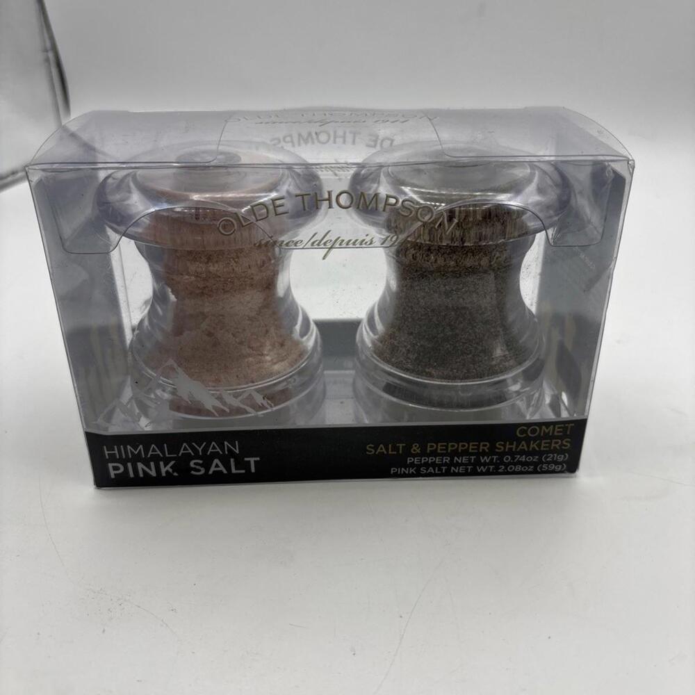 Olde Thompson Pepper Mill & Salt Shaker Set With Black Pepper & Himalayan Salt